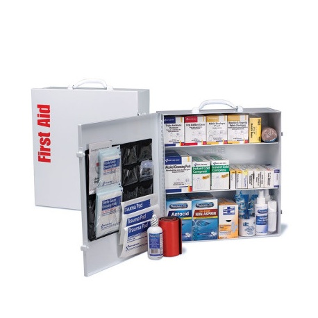 3 Shelf First Aid ANSI B+ Metal Cabinet, with Meds
