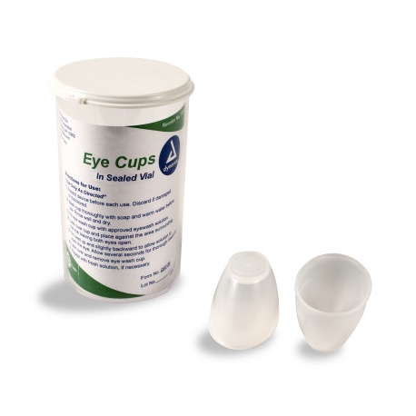 Plastic eye cup - 6 per vial