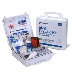50 Person First Aid Kit, ANSI B, Plastic Case, Weatherproof
