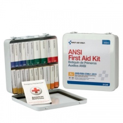 24 Unit First Aid Kit, ANSI A+, Metal Case