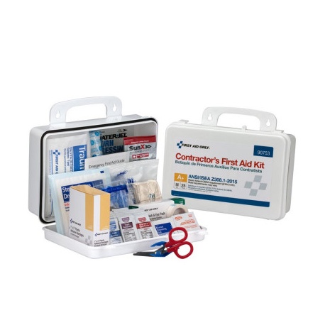25 Person Contractor ANSI A+ First Aid Kit, Plastic Case