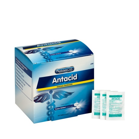 Antacid tablets, (sugar free), 2 per pack - 500 per box