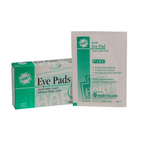 Eye Pads with Adhesive Strips, 4 Per Box