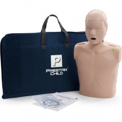 PRESTAN CHILD / PEDIATRIC CPR MANIKIN W/ MONITOR - DARK SKIN - PP-CM-100M-DS
