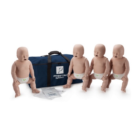The Prestan™ Infant CPR Mannequin w/ Monitor - 4 Pack - Light Skin