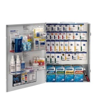 XL METAL SMART COMPLIANCE GENERAL BUSINESS FIRST AID CABINET WITH MEDS