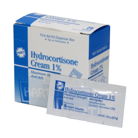 Hydrocortisone Cream, .9gm, 25 Per Box