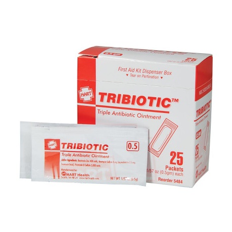 Triple Antibiotic Ointment, 25 per box, .5gm