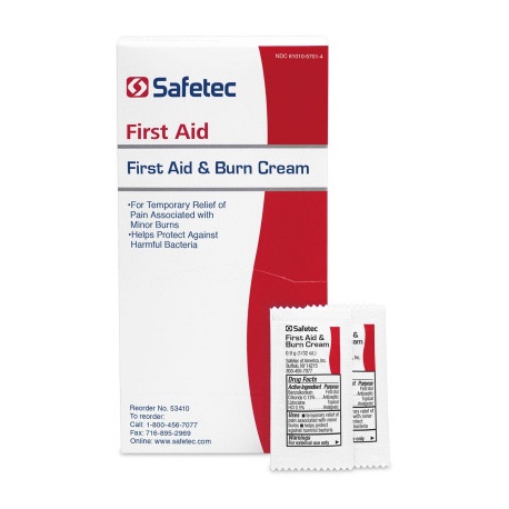 First Aid & Burn Cream .9gm. Pouch, 144 per box