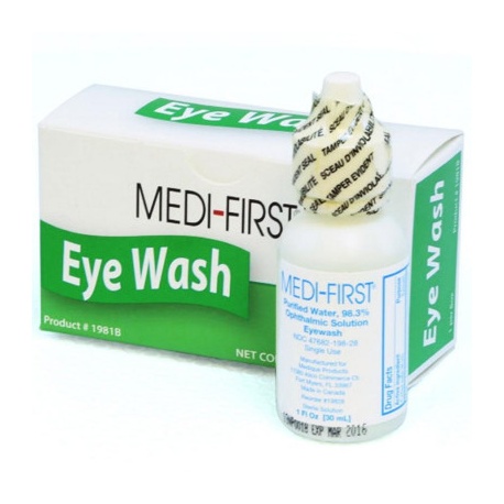 Eye wash, 1 oz. plastic bottle