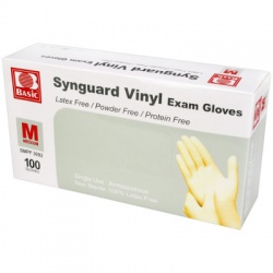 Powder Free Vinyl Exam Gloves - Medium 100/Box