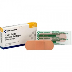 1"x3" Adhesive plastic bandage, 16 per box/case of 10 $$0.91 each