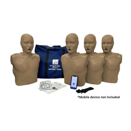 PRESTAN Professional Adult Series 2000 CPR Training Manikins, Medium Skin or Dark Skin