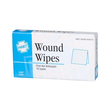 BZK Antiseptic Wipes, 10 wipes per box