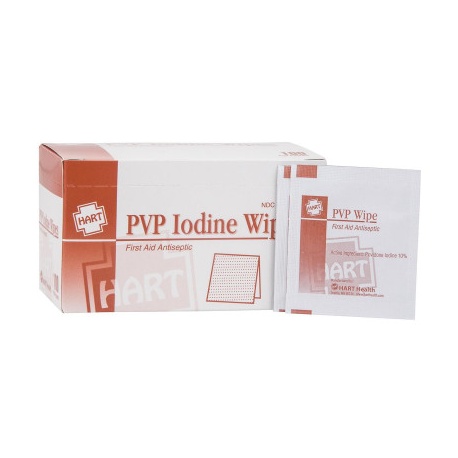 PVP Iodine Wipes, 40 Wipes Per Box