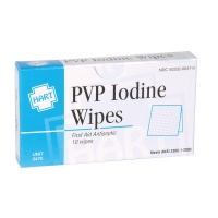 PVP Iodine Wipes, 10 per box