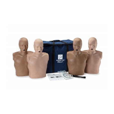 Prestan Adult CPR Manikin w/Monitor - 4 Pack - Medium Skin