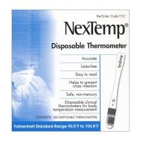 Single-Use Disposable Thermometer - 3-1/2 inch - 1 Each