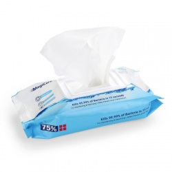 ALCOHOL WIPES, LARGE, 75% ALCOHOL, 50 WIPES PER PACK