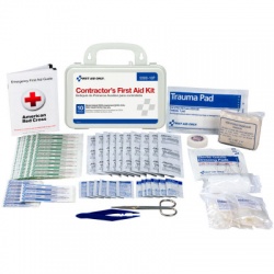 Bilingual Contractor's First Aid Kit, 10 person