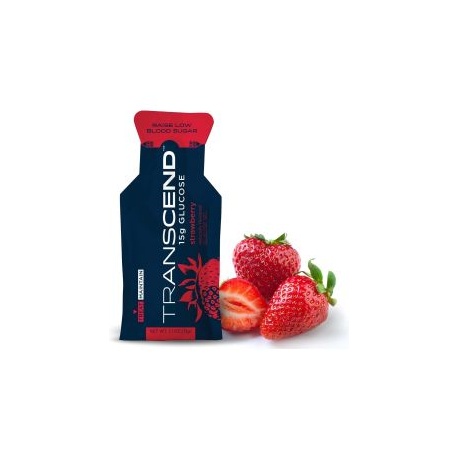 Transcend 15g Glucose Gel, Strawberry, 3-Pack