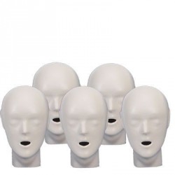 5-pack Adult/Child heads - Blue