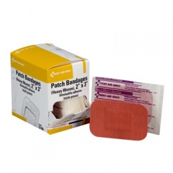 2"x3" Heavy woven patch bandage - 25 per box