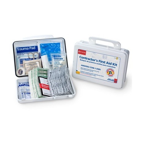 Bilingual Contractor's First Aid Kit, 25 person