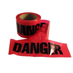 Red "Danger" Caution Tape 3" x 300'