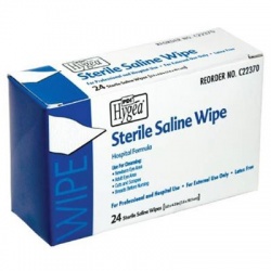 '3"x4" Sterile saline wipe - 24 per box