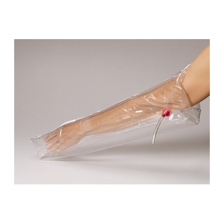 Inflatable, plastic half arm air splint, 25"