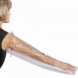 Inflatable, plastic full arm air splint, 32"