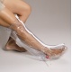 Inflatable, plastic half leg air splint, 25"