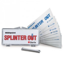 Splinter-Out - 10 per hinged, plastic case
