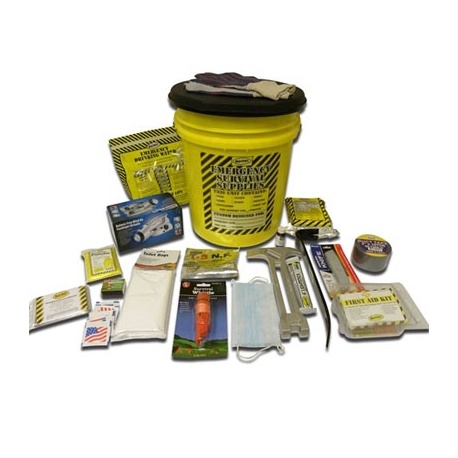 Deluxe Emergency Kit- 1 Person  - Honey Bucket Kit