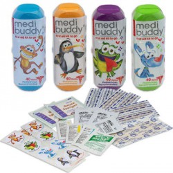 Case of 8 MediBuddy 4 Kidz-Kid Friendly first aid items		