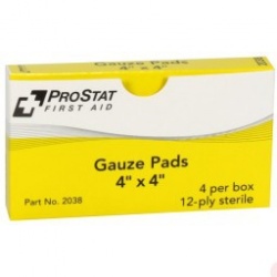 4” x 4” Sterile Gauze Pads, 4 Per Box