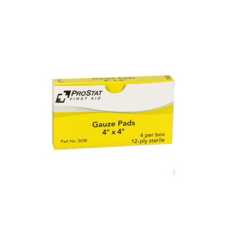 4” x 4” Sterile Gauze Pads, 4 Per Box