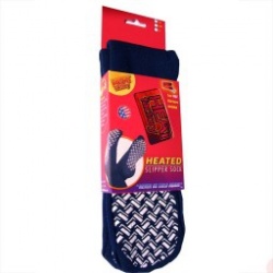 MEDIUM (Women's) - Slipper Sock w/ Warmers 1 pair by Heat Factory