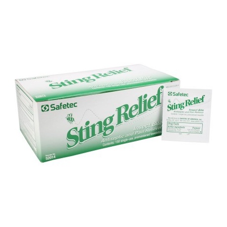 Sting Relief Wipes, 150 per box