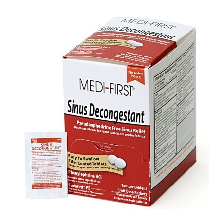 Sinus Decongestant, 250/box