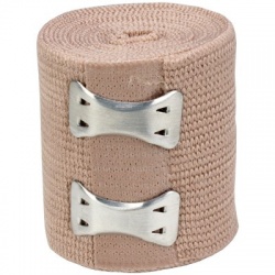 2"x5 yd. Latex free elastic bandage with fasteners