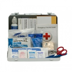 25 Person Vehicle ANSI A+ First Aid Kit, Metal Case