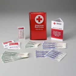 Mini First Aid Kit w/ Tri-Fold Vinyl Case