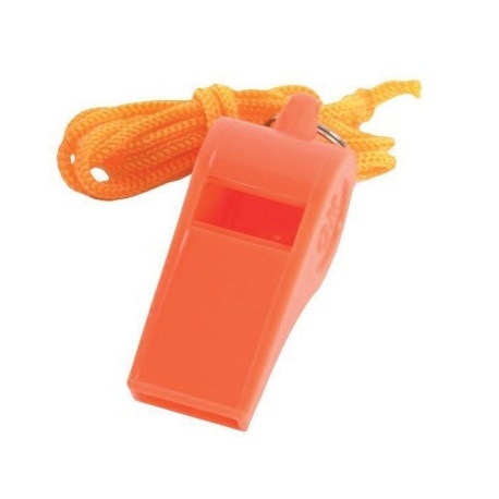 Plastic Whistle with Lanyard