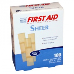 Junior Plastic Bandage, 3/8" x 1 1/2" – 100 Per Box/Case of 18 $3.18 each