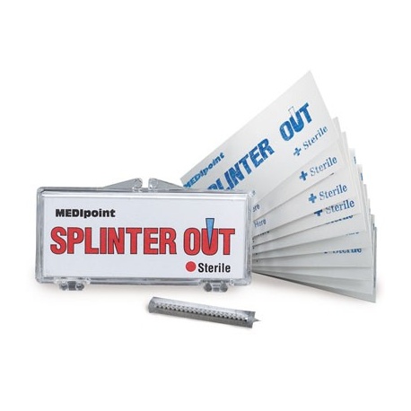 Splinter-Out - 10 per hinged, plastic case/Case of 25 $2.49 each