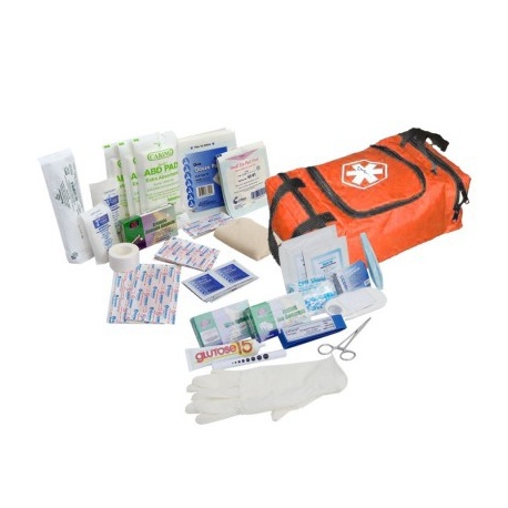 First Responder Kit / Jump Bag - 80 Pieces - Orange
