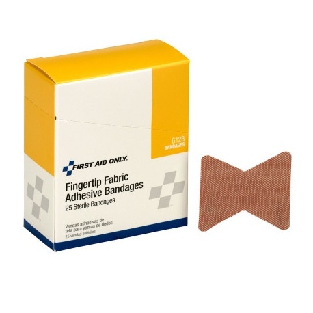 Fingertip Bandage, Fabric - 25 Per Box/Case of 18 @ $3.70 ea.