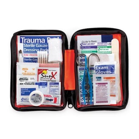 Outdoor First Aid Kit, soft bag, 107 Pieces - Small